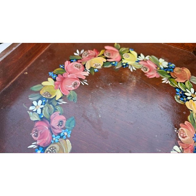 1960s Painted Wooden Tray, 1950s-1970s For Sale - Image 5 of 9