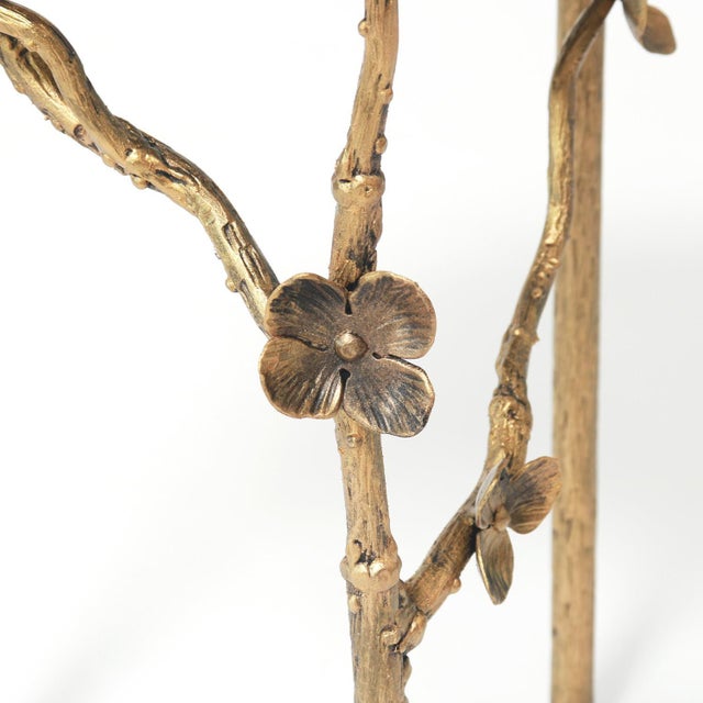 Not Yet Made - Made To Order Tobacco Modern Cherry Blossom Accent Table Travertine For Sale - Image 5 of 7