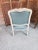 1950s Vintage Louis XV Style Armchair in Blue Gray Fabric For Sale - Image 10 of 12