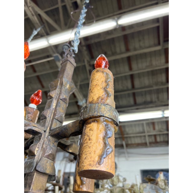 Mission Spanish Revival/Mission Style Hanging Light For Sale - Image 3 of 9