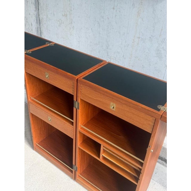 Wood Captain's Bar by Reno Wahl Iversen for Dyrlund, Denmark, 1960s For Sale - Image 7 of 11