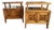 Mid 20th Century Fancher Furniture Co. Walnut Nightstands (Pair) ,Salamanca Ny, Attributed For Sale
