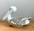 Mid-Century Modern Vintage Ceramic Pelican Bowl For Sale - Image 3 of 12