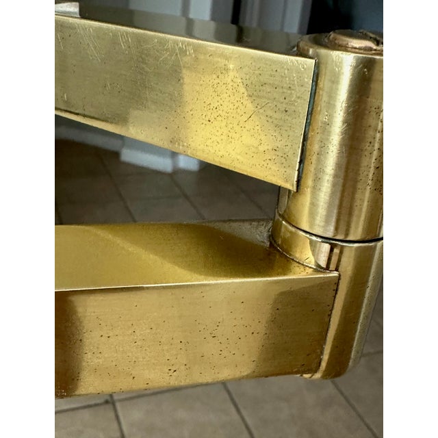 Frederick Cooper Solid Brass & Lucite Swing Arm Floor Lamp For Sale - Image 10 of 18