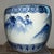 Antique Blue and White Porcelain Hibachi (Charcoal Brazier) Circa 1880-1905 For Sale - Image 4 of 14