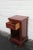 Wood Mahogany Tall Nightstand Side End Table For Sale - Image 7 of 13
