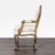 Traditional Elegant Vintage Armchair With White Upholstery and Gold Trim For Sale - Image 3 of 9