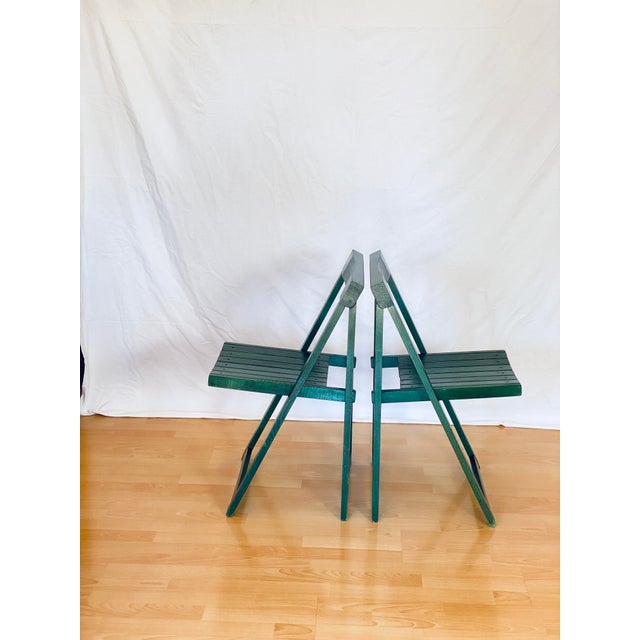Folding Chairs attributed to Aldo Jacober and Alberto Bazzani, Set of 2 For Sale - Image 6 of 18
