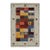 6x9 Beige Multicolor Gabbeh Patchwork Hand-Knotted Wool Rug For Sale
