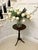 A very attractive antique mahogany tripod side / lamp table with a well-proportioned circular top and a finely turned...
