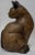 Primitive Carved Wooden Cat Sculpture - Folk Art For Sale - Image 4 of 10