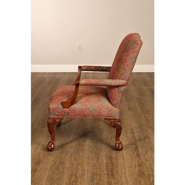 Henredon Chippendale Style Mahogany Library Armchair For Sale - Image 17 of 18