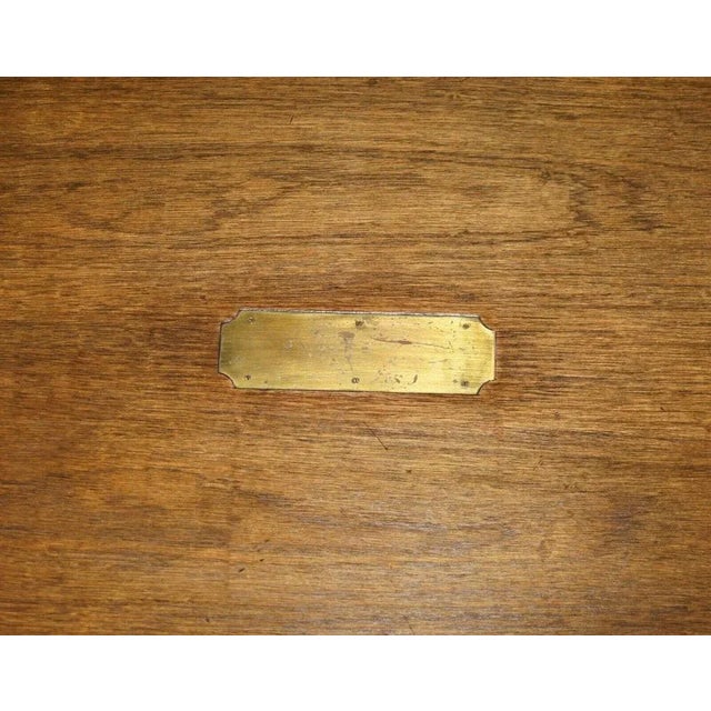 Large Kennedy Military Campaign Coffee Table in Hardwood from Harrods For Sale - Image 10 of 12
