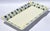 Mid-Century Modern 1980s Dansk Italy Ceramic Glazed Blue Checkered Rectangular Serving Platter For Sale - Image 3 of 16