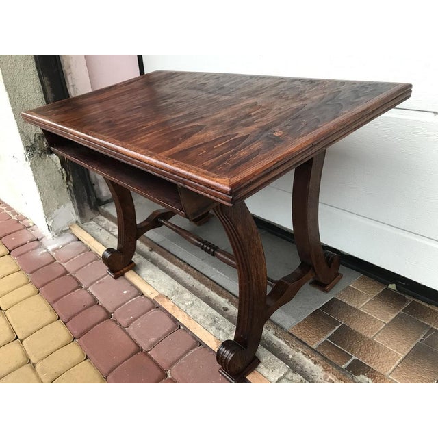 Oak Coffee Table with Small Shelf, 1950s For Sale - Image 14 of 18