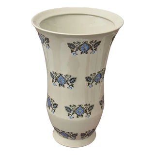 Painted Porcelain Vase For Sale