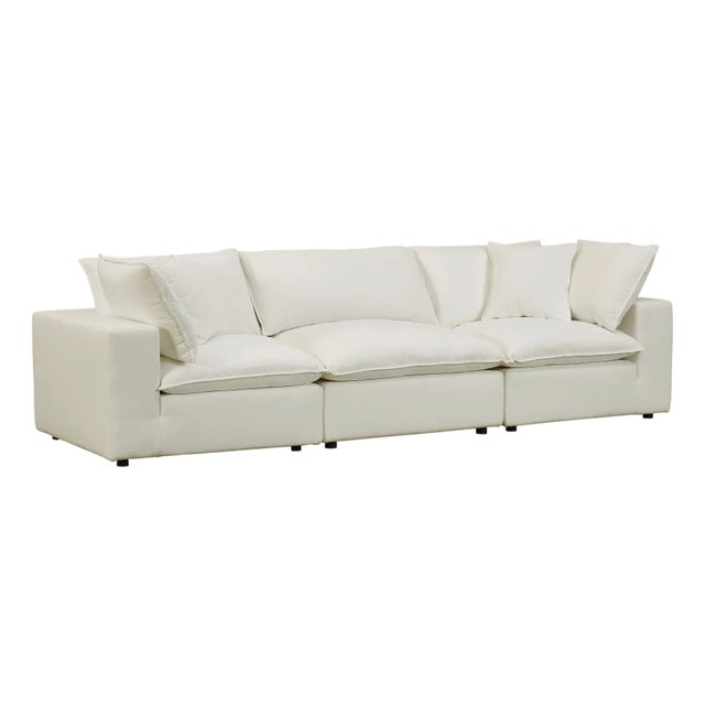 Alabaster Cali Natural Performance Fabric Modular Sofa For Sale - Image 8 of 8