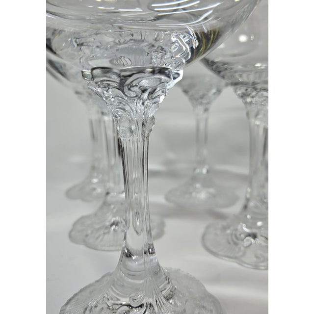 1970s Art Nouveau Rosenthal Champagne Coupes- Set of Six For Sale - Image 14 of 15