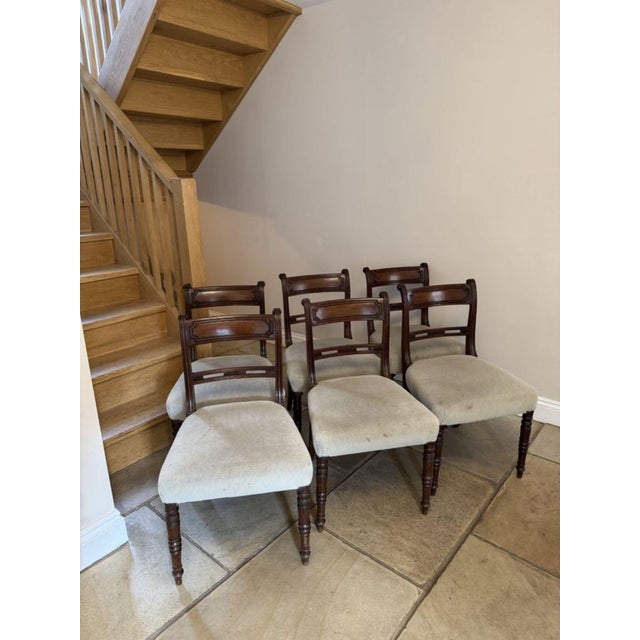 Wood George III Mahogany Dining Chairs, 1800s, Set of 6 For Sale - Image 7 of 7