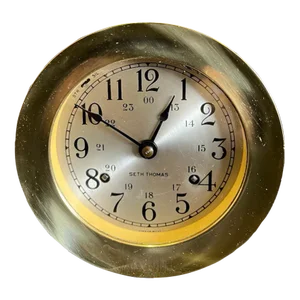 Brass Ships Clock-Seth Thomas