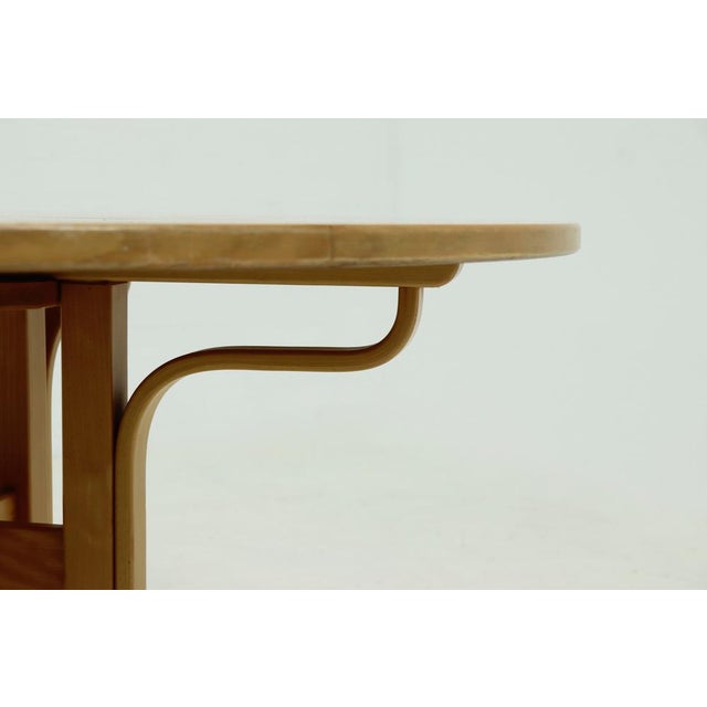 Wood Architectural Round Bentwood Dining Table, 1980s For Sale - Image 7 of 10