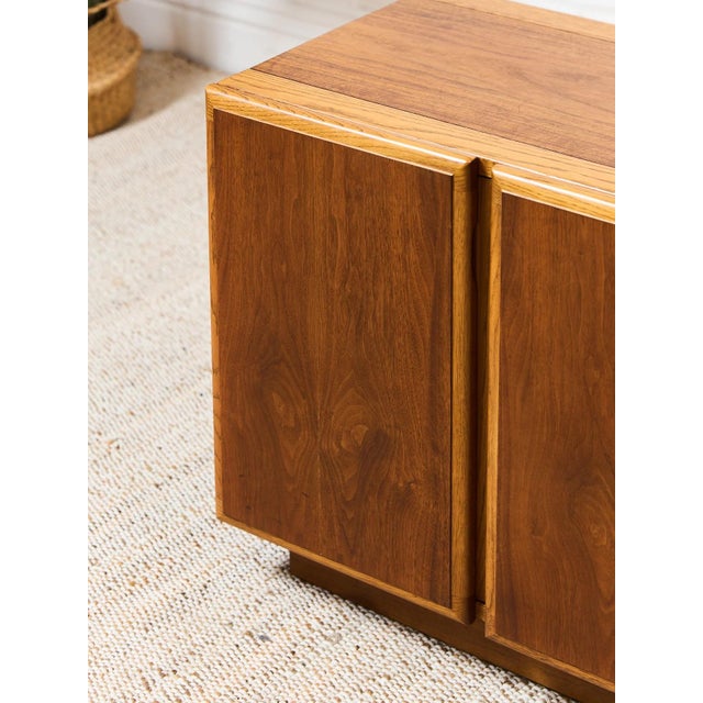 Mid 20th Century Mid 20th Century Pair of Double Double Door Nightstands by Lane, Attributed For Sale - Image 5 of 12
