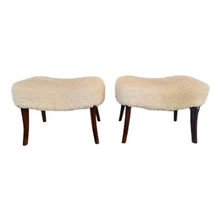 Pair of Italian Gio Ponti Stools For Sale