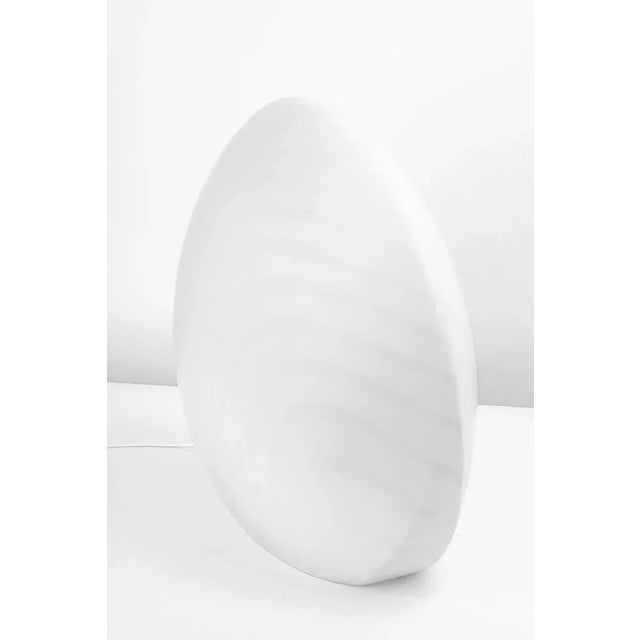 Glass Large Glass Table Lamp with Zebra Pattern from Peill & Putzler, Germany, 1970s For Sale - Image 7 of 11