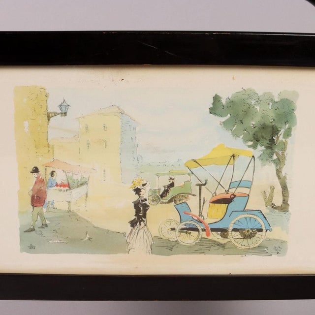 Vintage Folding Magazine Rack in Wood and Brass, 1950s For Sale - Image 6 of 9