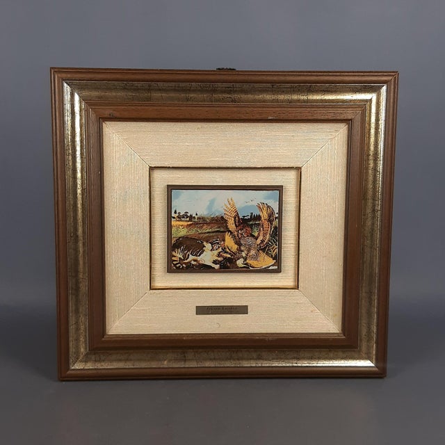 Antonio Ligabue, Cat with Kite, 1980s, Screen Print on Silver Plate, Framed For Sale - Image 15 of 15