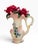 Shabby Chic Vintage Classic Treasures Swan Vase With Porcelain Red Roses, 8” For Sale - Image 3 of 6