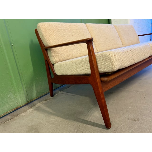 Wood Teak Three-Seater Sofa by Arne Vodder for Vamo Sonderborg, 1960s For Sale - Image 7 of 9
