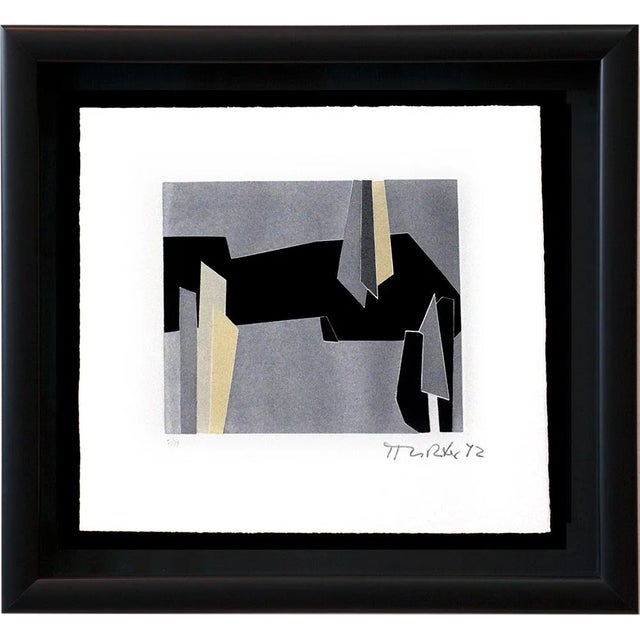 Hans Richter Signed 1972 Etching, Edition 5/99, Custom Framed For Sale