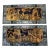 Antique Chinese Carvings Gilt With Mop and Painted Decoration- a Pair For Sale