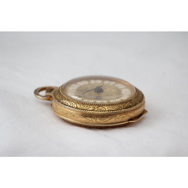 Swiss Gold Pocket Watch, 1920s For Sale - Image 9 of 18