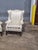 Wood Mid 20th Century Pair Mahogany Chippendale Style Armchairs Wing Chairs Blue Silk Striped Fabric For Sale - Image 7 of 11
