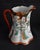 1910s Antique Porcelain Pitcher Japanese Kutani Geisha Ware Hand Painted Gold Red Jug For Sale - Image 5 of 12
