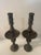 Pair of vintage brass candleholders with some fine line detail in metal. Be fun to use for a flower design as well. Add a...