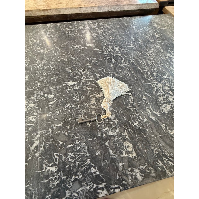 Wood 19th Century Louis Philippe Burl Walnut Marble Top Chest of Drawer / Commodes For Sale - Image 7 of 12