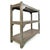 3-Tier Patinated Solid Wood Shelf on Legs For Sale - Image 3 of 7