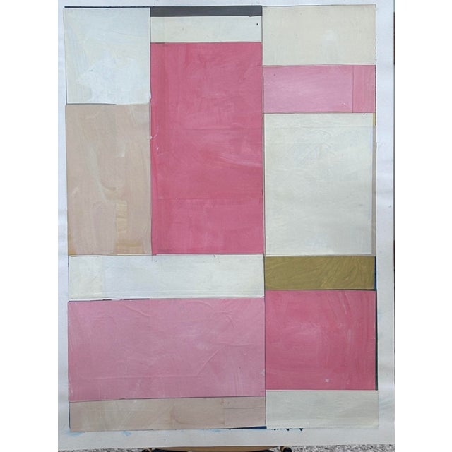 I worked hard photographing this piece but I couldn't capture the salmon pink or the soft yellow off white. If you are...