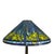 Tiffany and Co. Late 20th Century Tiffany Style Leaded Stained Glass Daffodil Table Lamp With Bronzed Base For Sale - Image 4 of 15