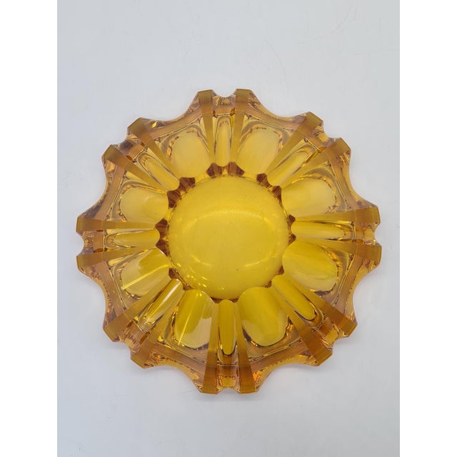 Large Vintage Pressed Glass Bowl, 1960s For Sale - Image 6 of 10