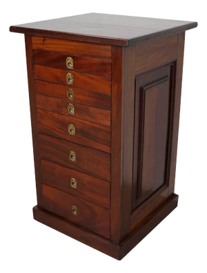 Antique English Mahogany Collector's Cabinet, 19th Century