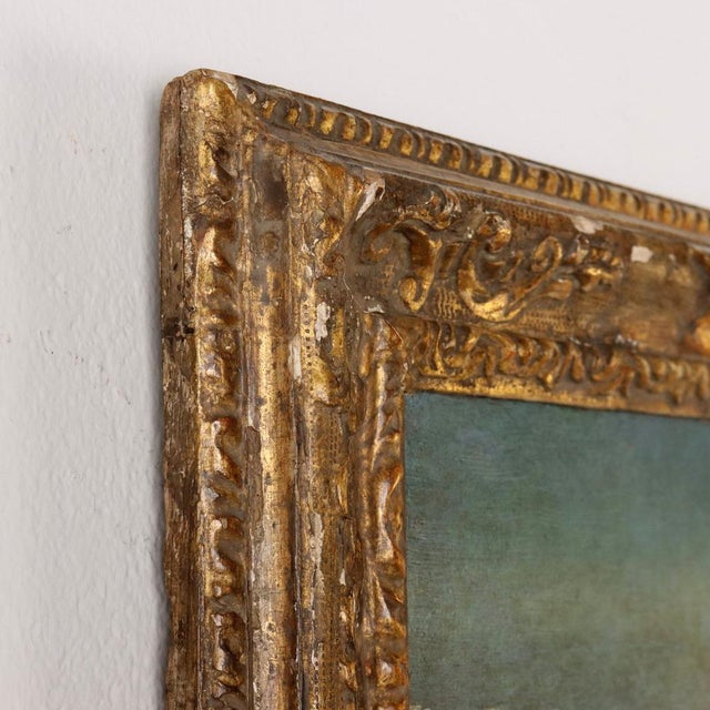 Italian Artist, Pastoral Scene, Oil on Canvas, 18th Century, Framed For Sale - Image 9 of 14