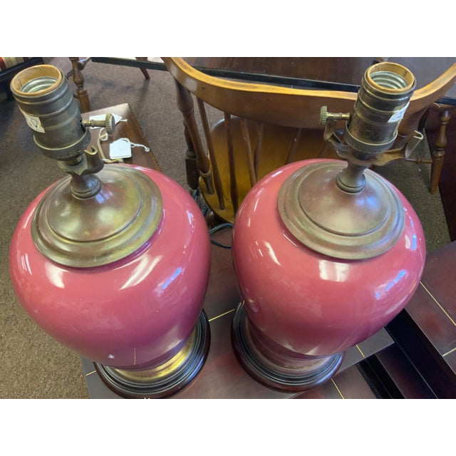 20th Century Pair of Wildwood Lamps