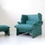 Portovenere Lounge Chair with Ottoman by Vico Magistretti for Cassina, 1980s, Set of 2 For Sale - Image 6 of 11
