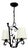 Art Deco Wrought Iron Pendant from Bjerkas Armatur, Sweden, 1930s-1940s For Sale