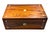 A gorgeous antique English rosewood & mother of pearl inlay box, circa 1890. It is made of rosewood and is decorated with...