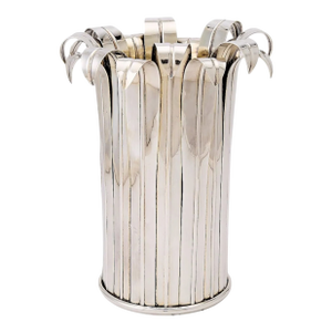 Vintage Christian Dior Paris Silver Plate Champagne Wine Cooler Barware